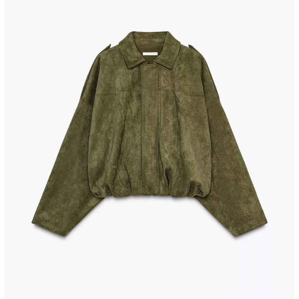 Zara Khaki Bomber Jacket for Women